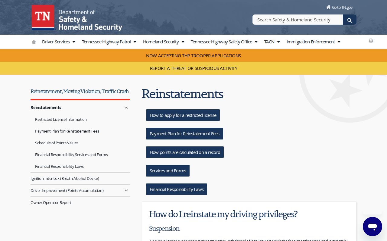 Roane County traffic warrant and court-clearance workflow for Driver Services