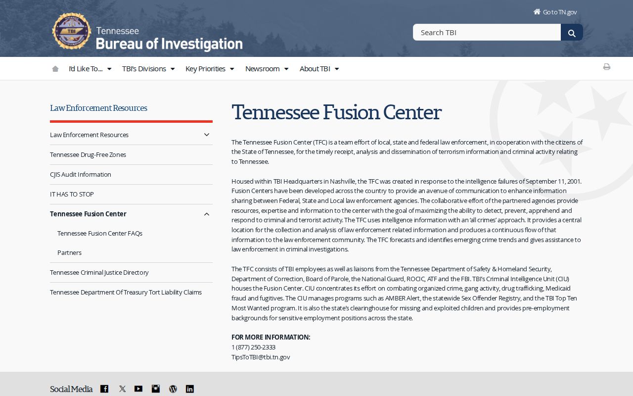 Roane County warrant research context from the official TBI Top Ten program